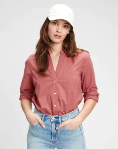 Casual Oversized Button-Up Shirt