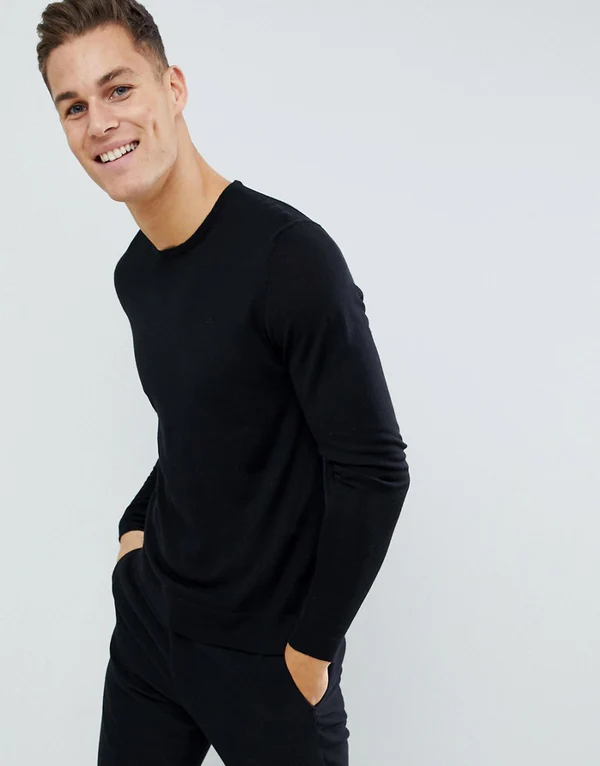 Classic Black Full Sleeve T-Shirt